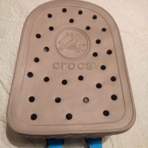 Crocs backpack blue and gray.
